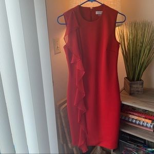Red Calvin Klein Dress